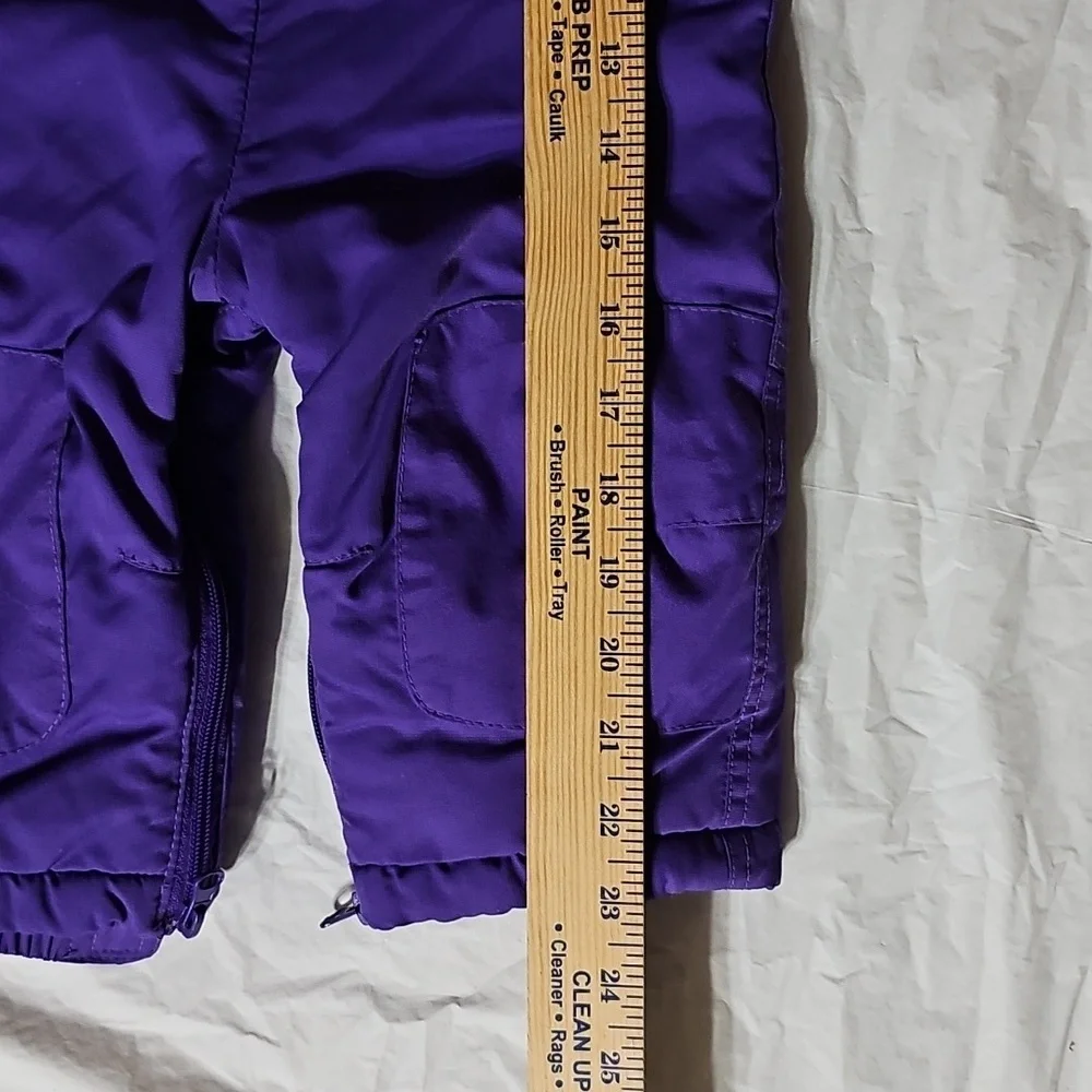 The Children's Place Baby 12 Months Purple Thermolite Bib Snowsuit Used
